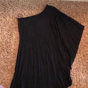 Express black off shoulder mini dress